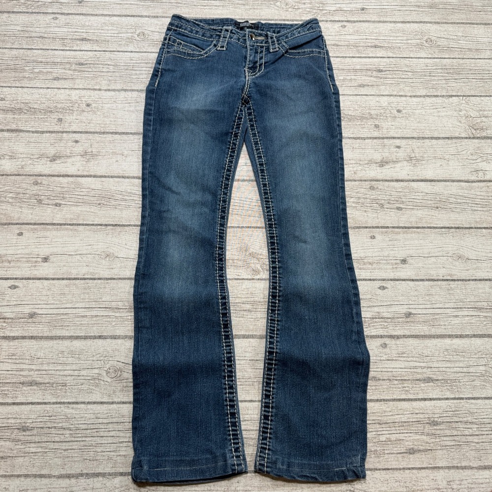 Y2K Forever 21 Jeans Women's 25 Blue Premium Denim Bootcut Low Rise Streetwear
